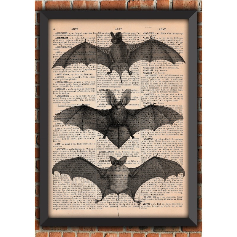 Halloween Skeleton Decoration - Bat Skeleton Dark Gothic Odd Scary
