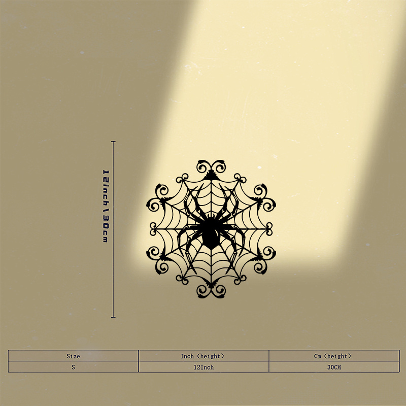 1Vintage Spider Web Metal Wall - огляд і ціна Spider Web Halloween Decoration
