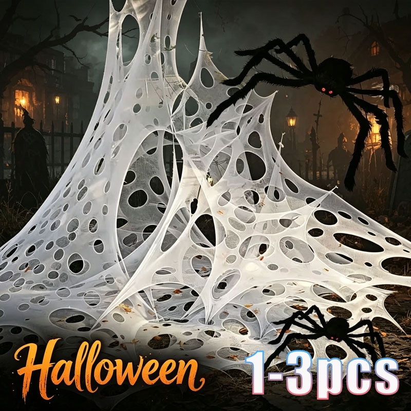 1x2m 1X4m 2x4m Fake Spider Web - огляд і ціна Spider Web Halloween Decoration