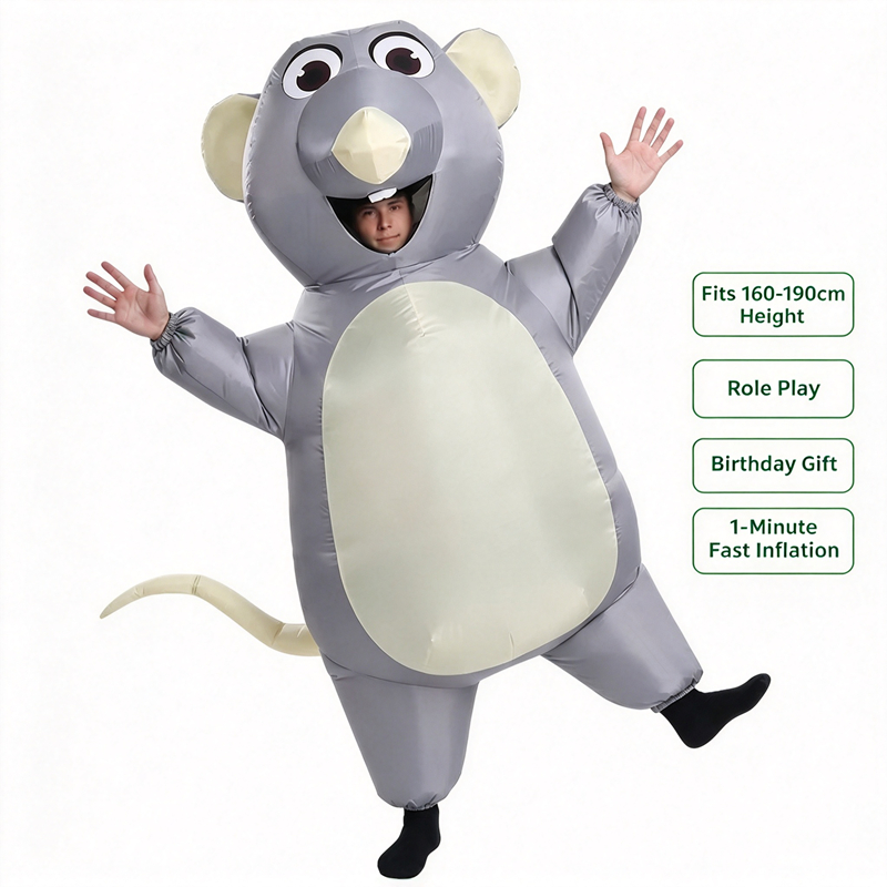 Adult Kids Inflatable Gray Mou - огляд і ціна Halloween Costume Kids