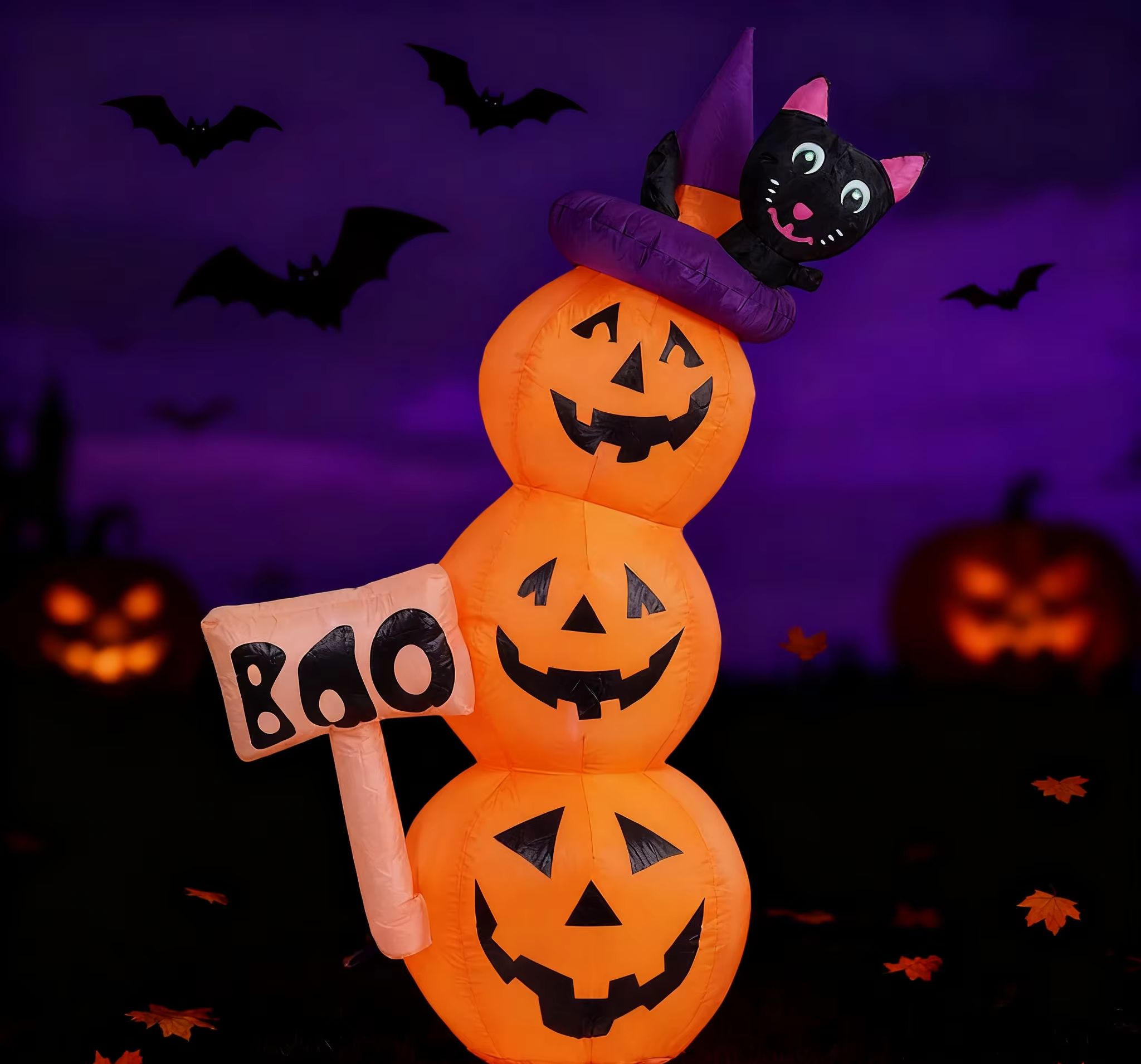 5.2ft / 1.6m Halloween Inflata - огляд і ціна Halloween Pumpkin Decor Led