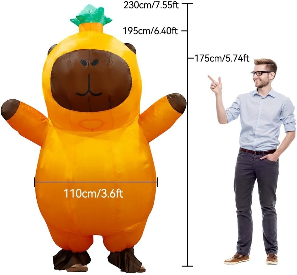 Capybara Inflatable Costume Ad - огляд і ціна Halloween Costume Adult