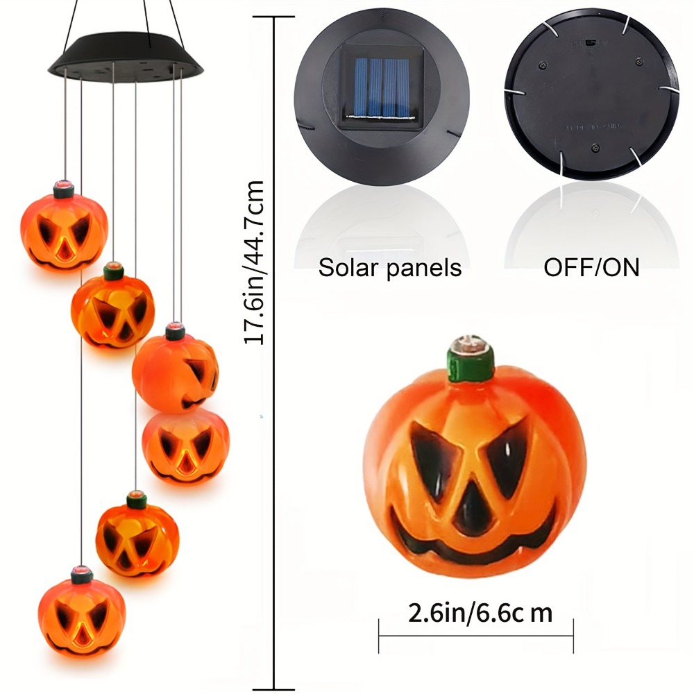 Solar-Powered Halloween Pumpki - огляд і ціна Halloween Pumpkin Decor Led