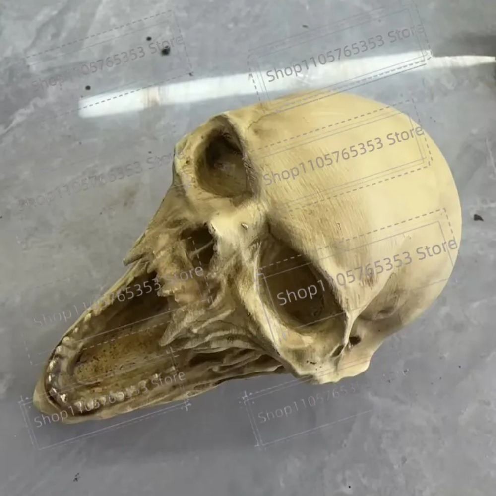 Gothic Screaming Skull Statue  - огляд і ціна Halloween Skeleton Decoration