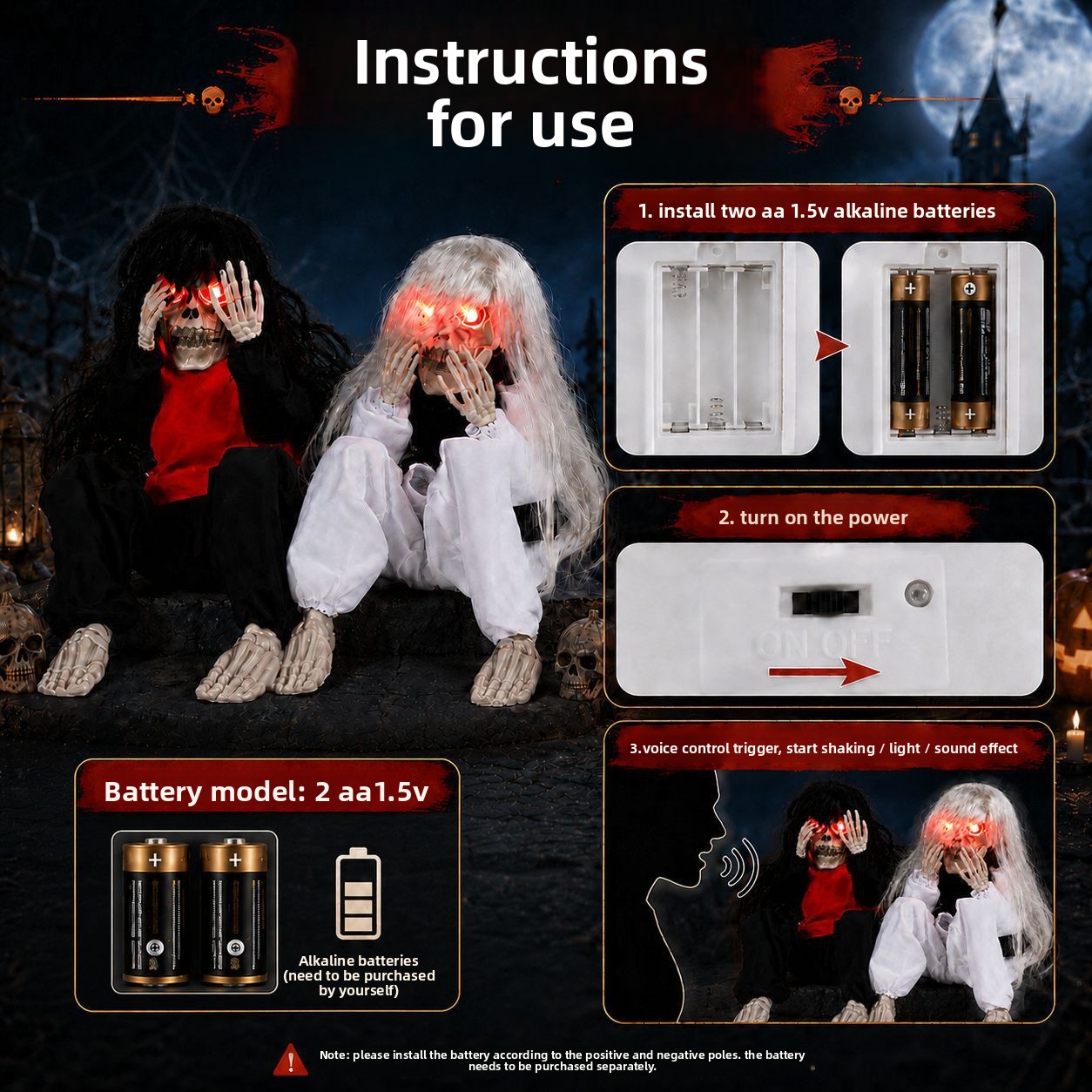 Halloween Outdoor Garden Sitti - огляд і ціна Halloween Skeleton Decoration