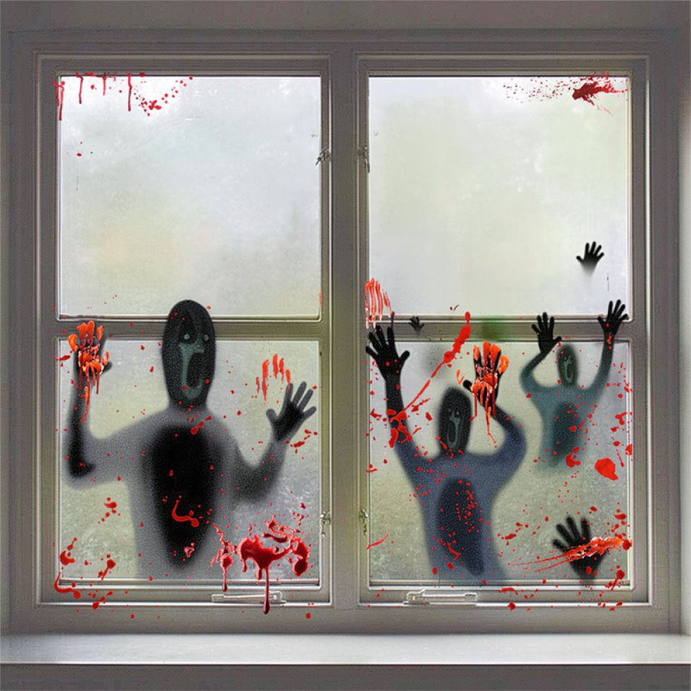 Halloween Wall Stickers Static - огляд і ціна Halloween Skeleton Decoration