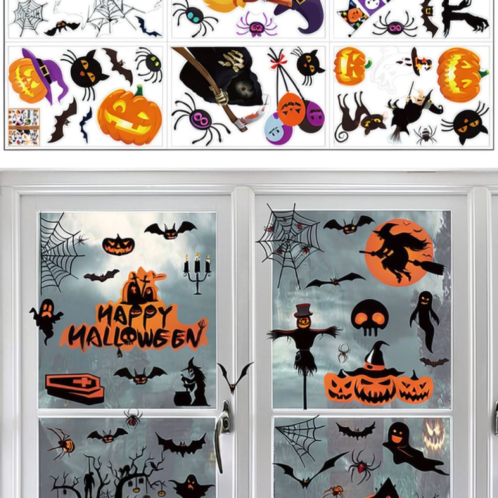 Halloween Wall Stickers Static - огляд і ціна Halloween Skeleton Decoration