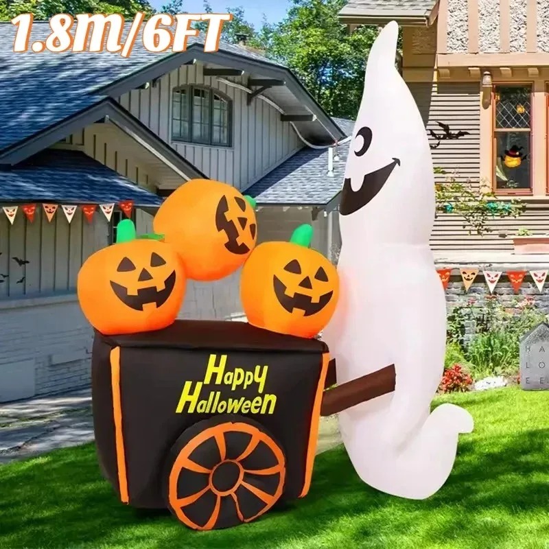 6FT Halloween Outdoor Holiday  - огляд і ціна Halloween Pumpkin Decor Led