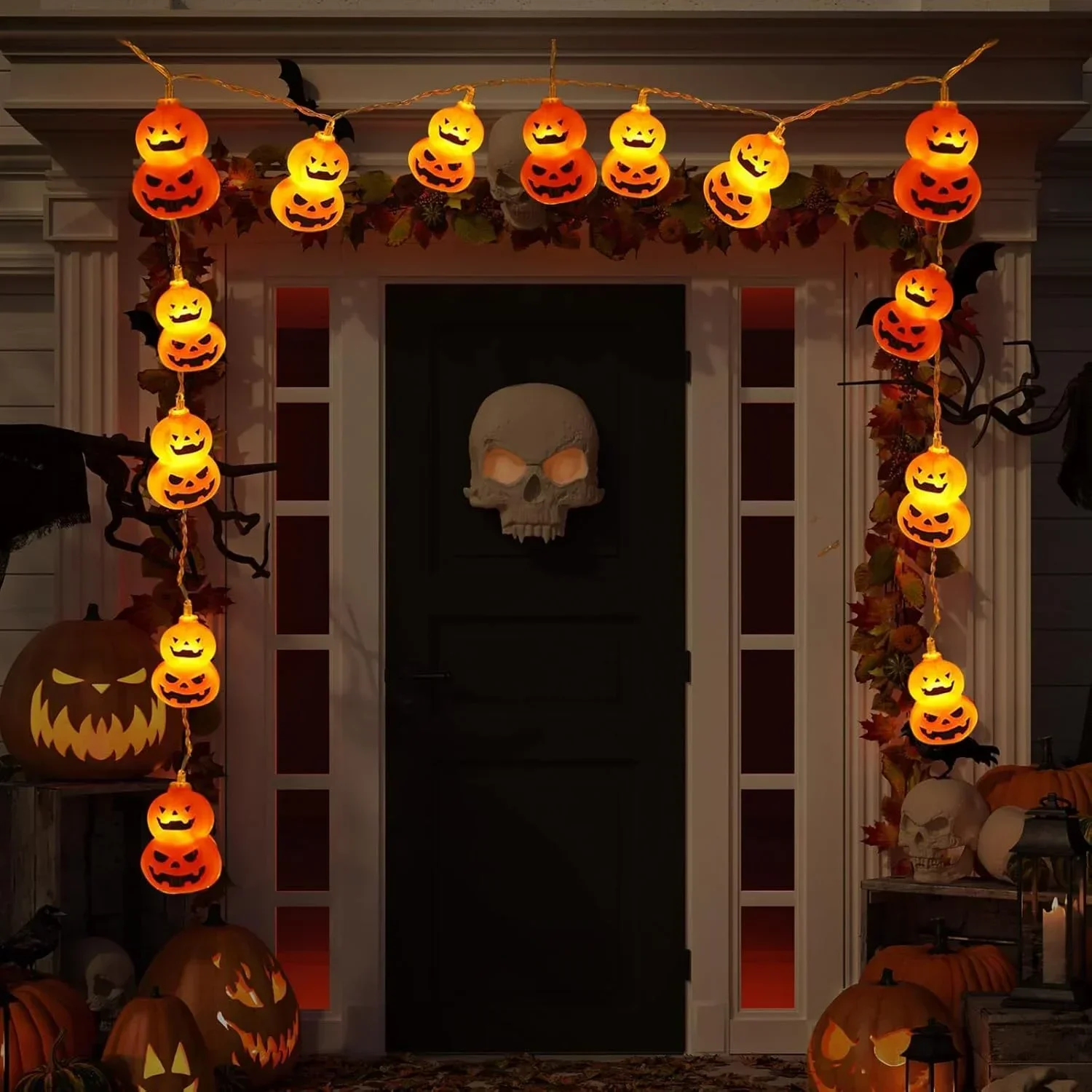 Jack O Lantern String Lights,  - огляд і ціна Halloween Led String Lights Orange