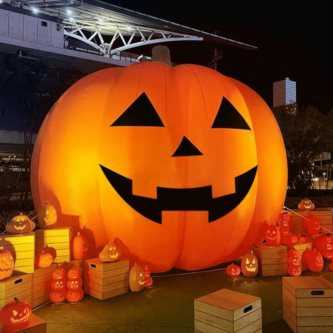 Giant 10Ft Halloween Inflatabl - огляд і ціна Halloween Pumpkin Decor Led
