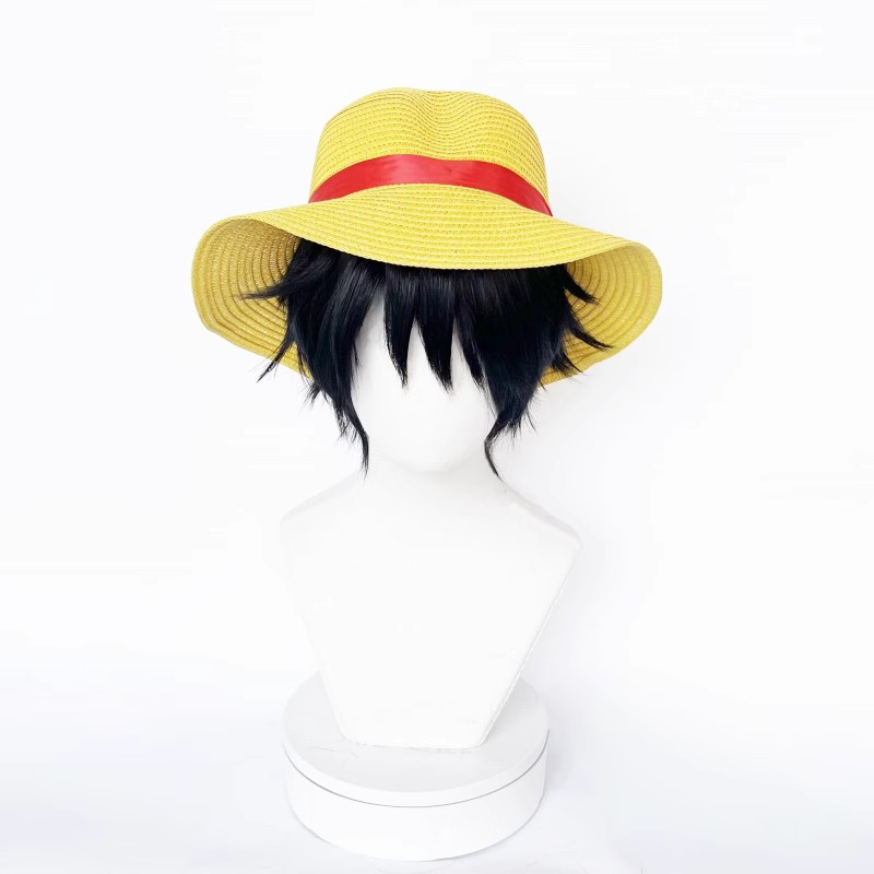 Luffy Cosplay Costume Hat Wig  - огляд і ціна Halloween Costume Kids