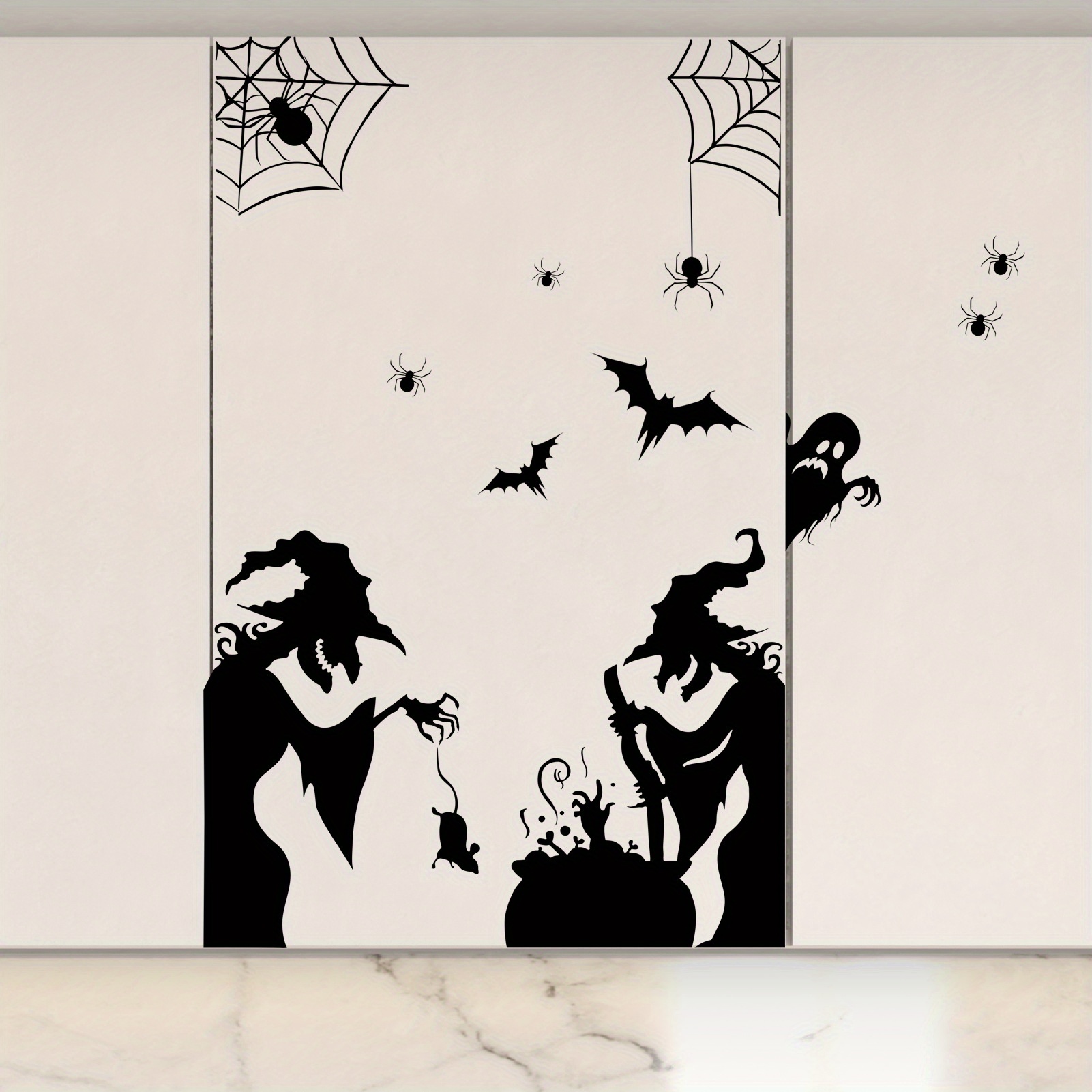 Halloween Electrostatic Window - огляд і ціна Spider Web Halloween Decoration