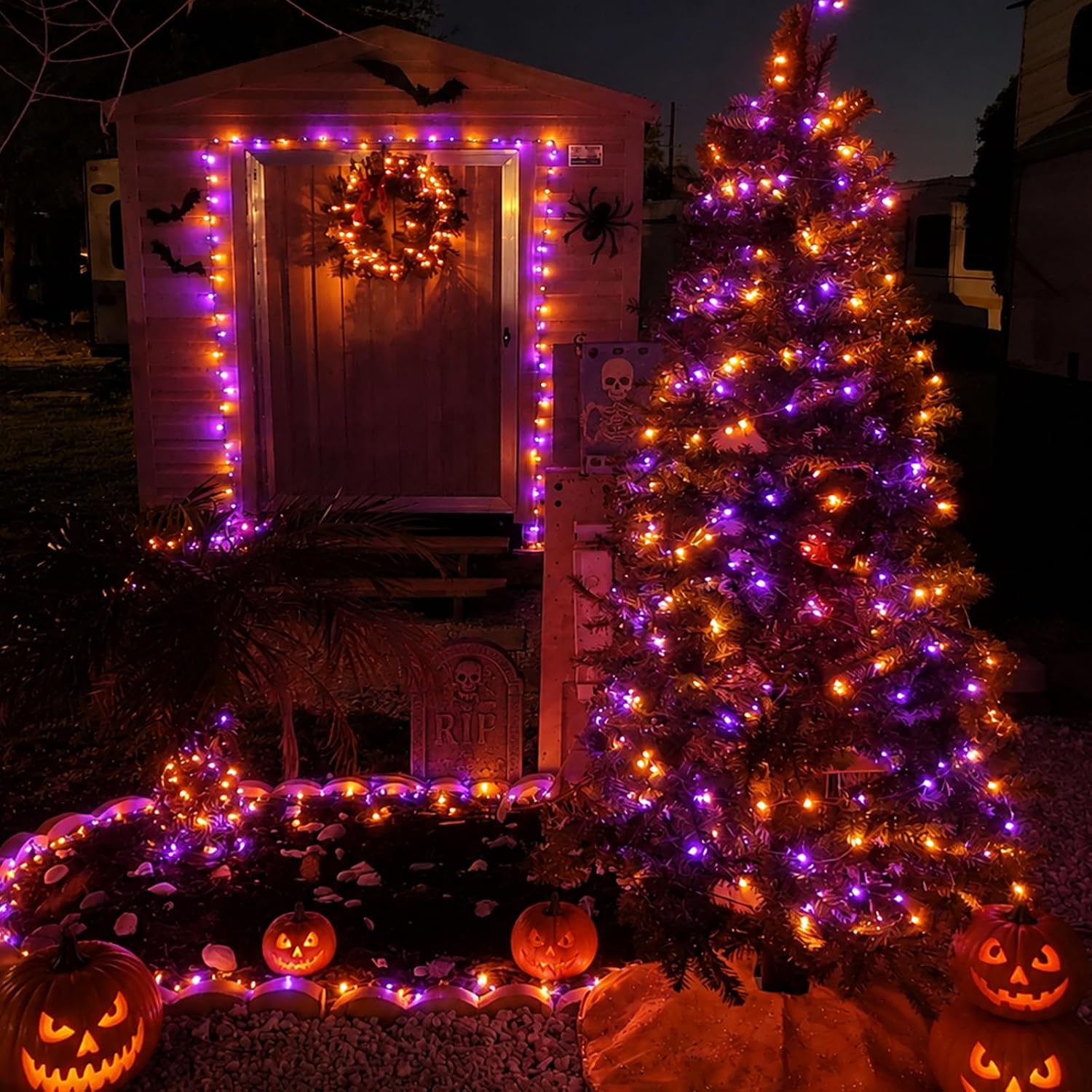 Halloween Solar Copper Wire St - огляд і ціна Halloween Led String Lights Orange