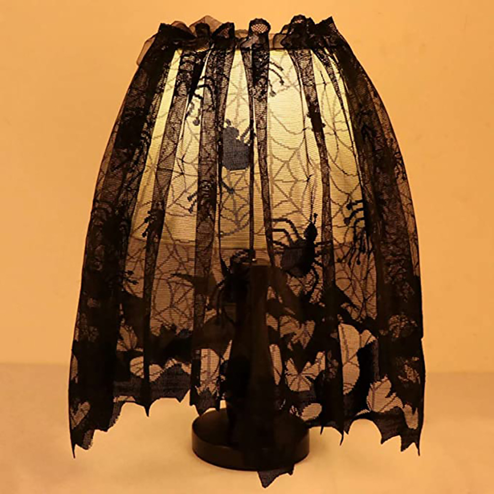 Halloween Black Lace Spider We - огляд і ціна Spider Web Halloween Decoration