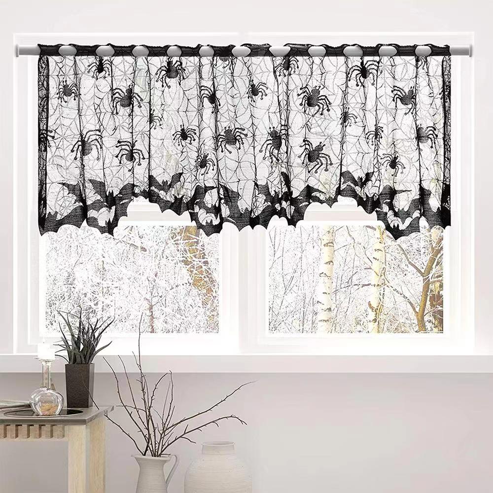 Halloween Black Lace Spider We - огляд і ціна Spider Web Halloween Decoration