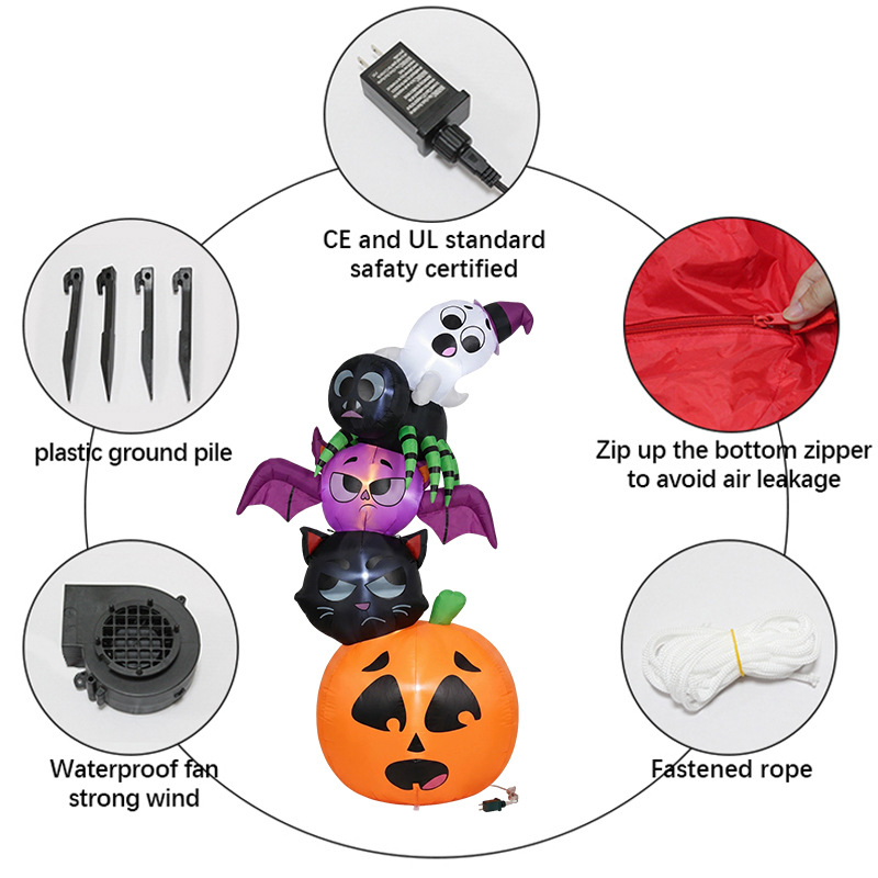 18m Halloween Inflatable Decor - огляд і ціна Halloween Pumpkin Decor Led