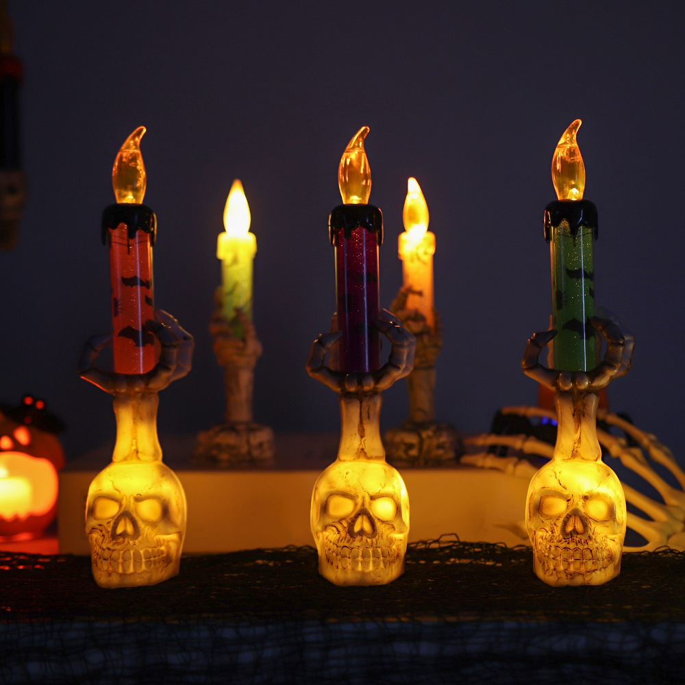 Halloween Skeleton Hand Candle - огляд і ціна Halloween Pumpkin Decor Led