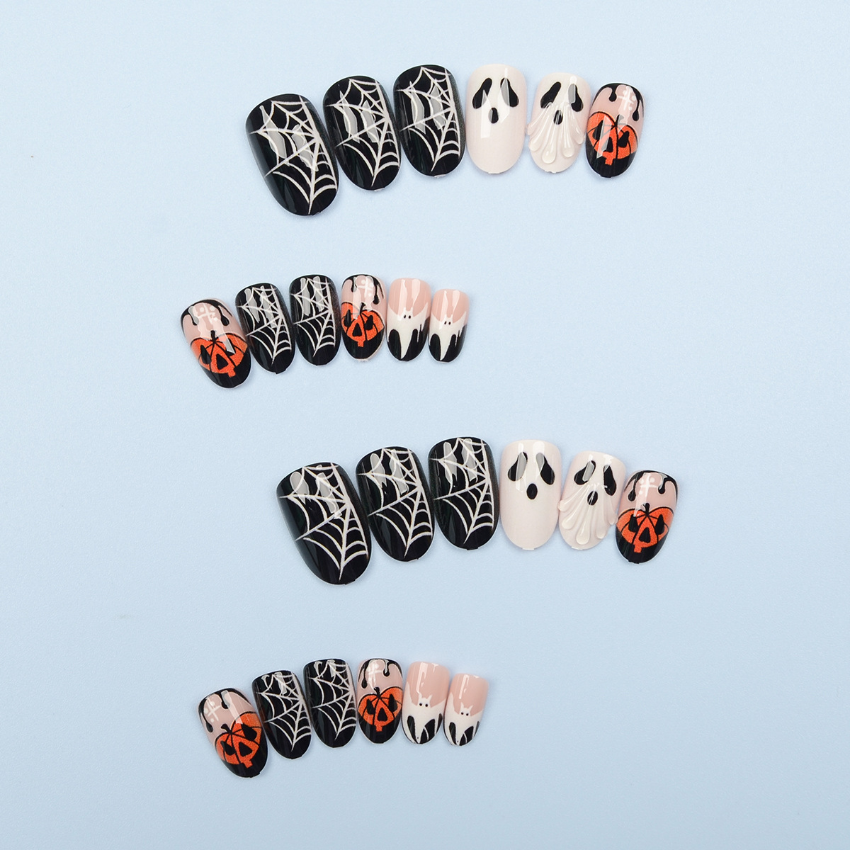 Halloween Fake Nails Ghost Pum - огляд і ціна Pumpkin Lantern Halloween