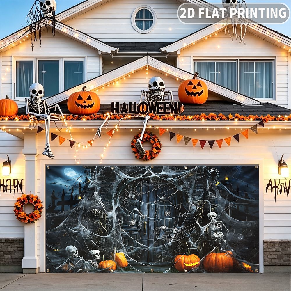1pc 2D FLAT Halloween Party Ga - огляд і ціна Spider Web Halloween Decoration