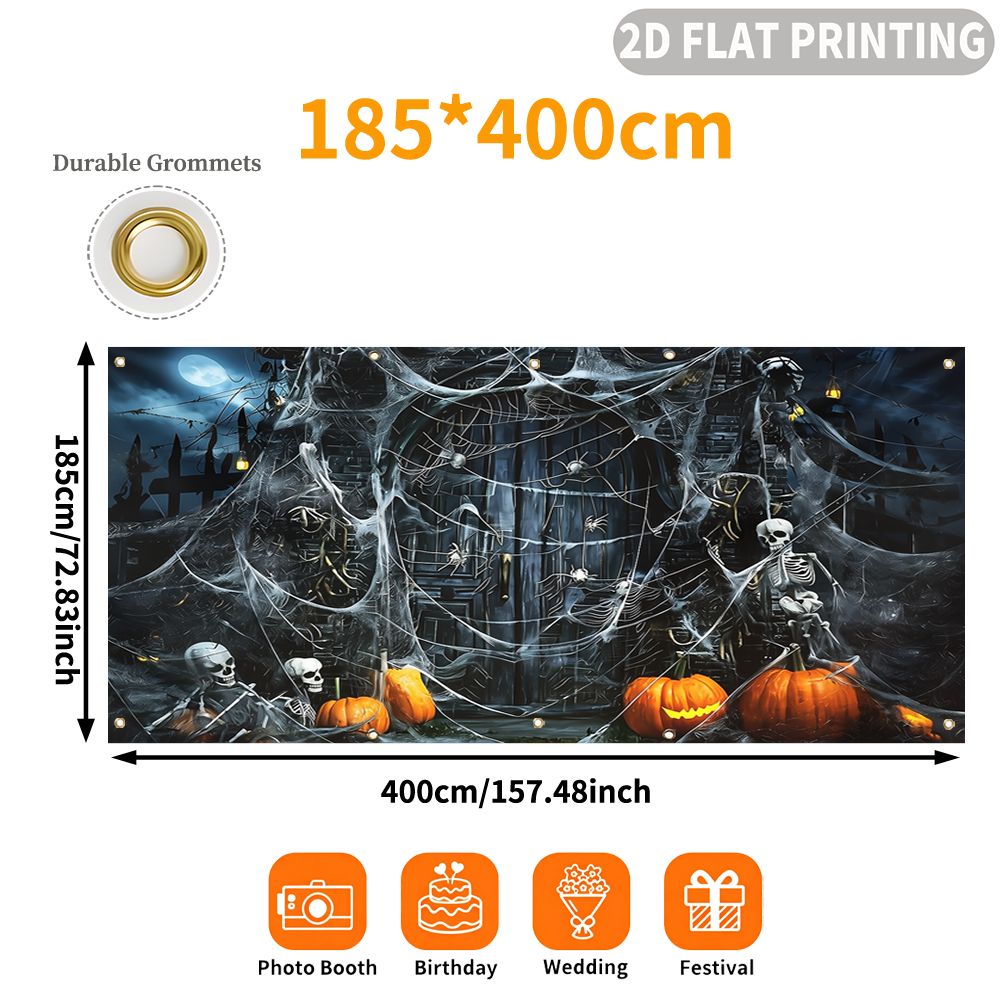 1pc 2D FLAT Halloween Party Ga - огляд і ціна Spider Web Halloween Decoration