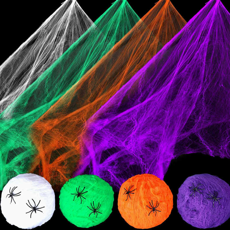 Halloween Decoration White Spi - огляд і ціна Spider Web Halloween Decoration