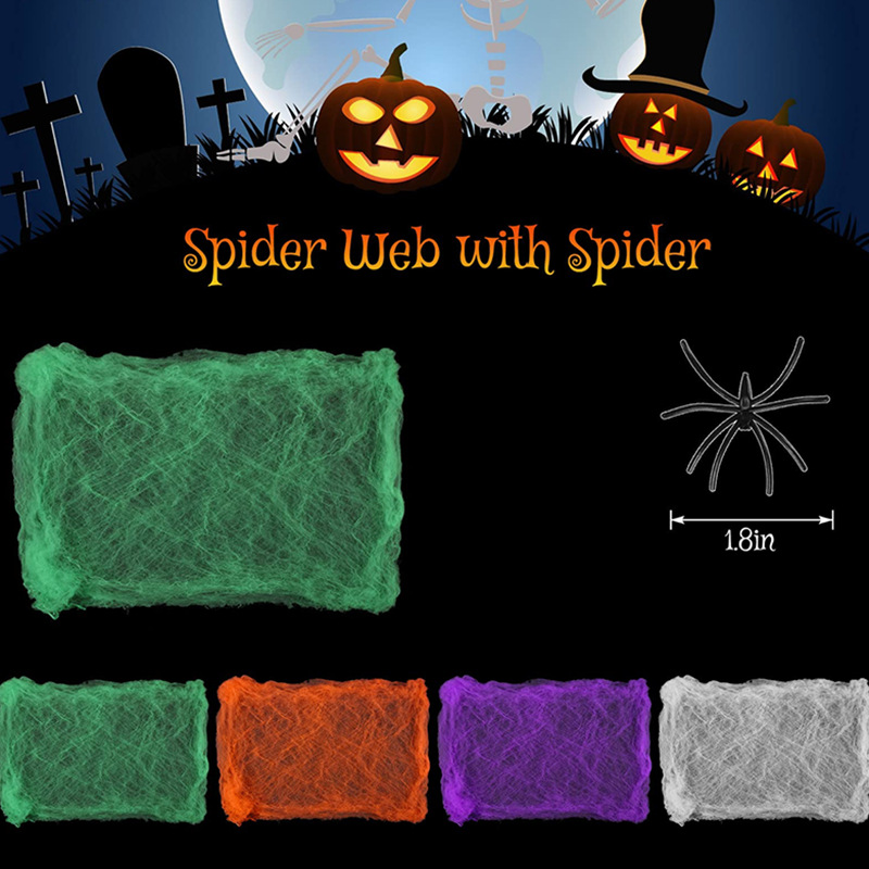 Halloween Decoration White Spi - огляд і ціна Spider Web Halloween Decoration