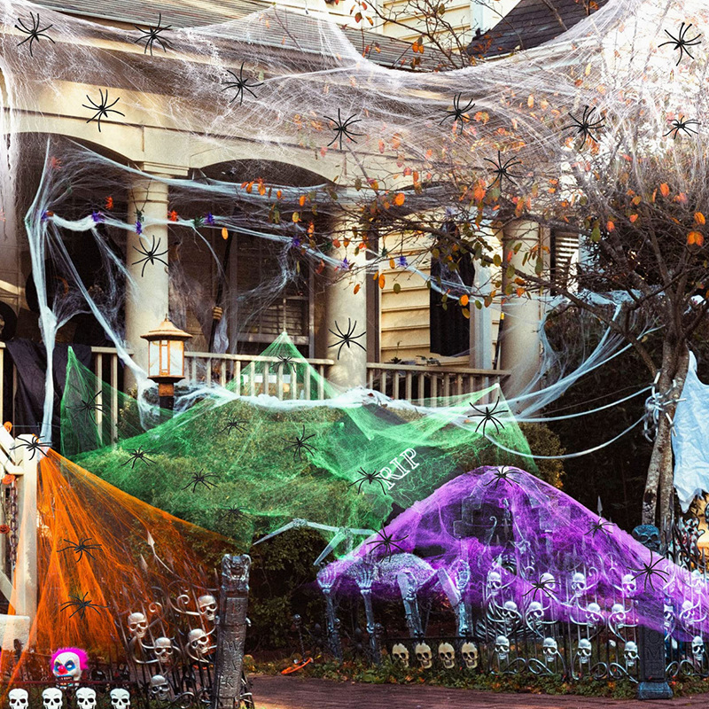 Halloween Decoration White Spi - огляд і ціна Spider Web Halloween Decoration