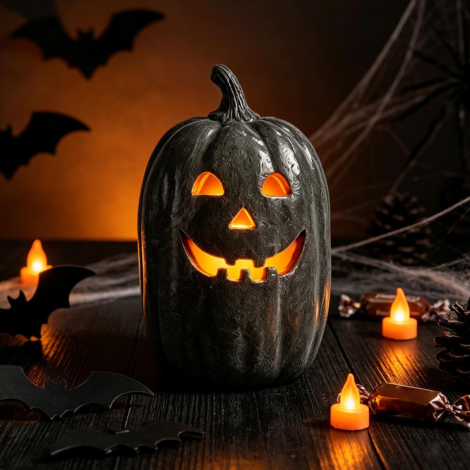 Halloween Pumpkin Decor Resin  - огляд і ціна Pumpkin Lantern Halloween